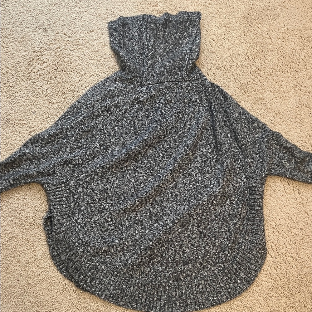Leo & Nicole Charcoal Cowl Neck Sweater
